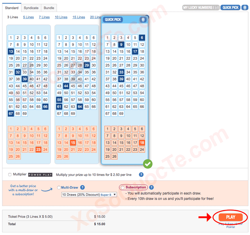 cach mua ve so powerball